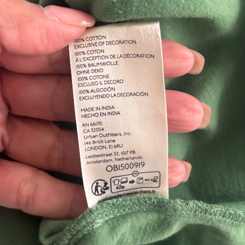 Anthropologie Green Ruffle Sleeve Top - Picture 7 of 9